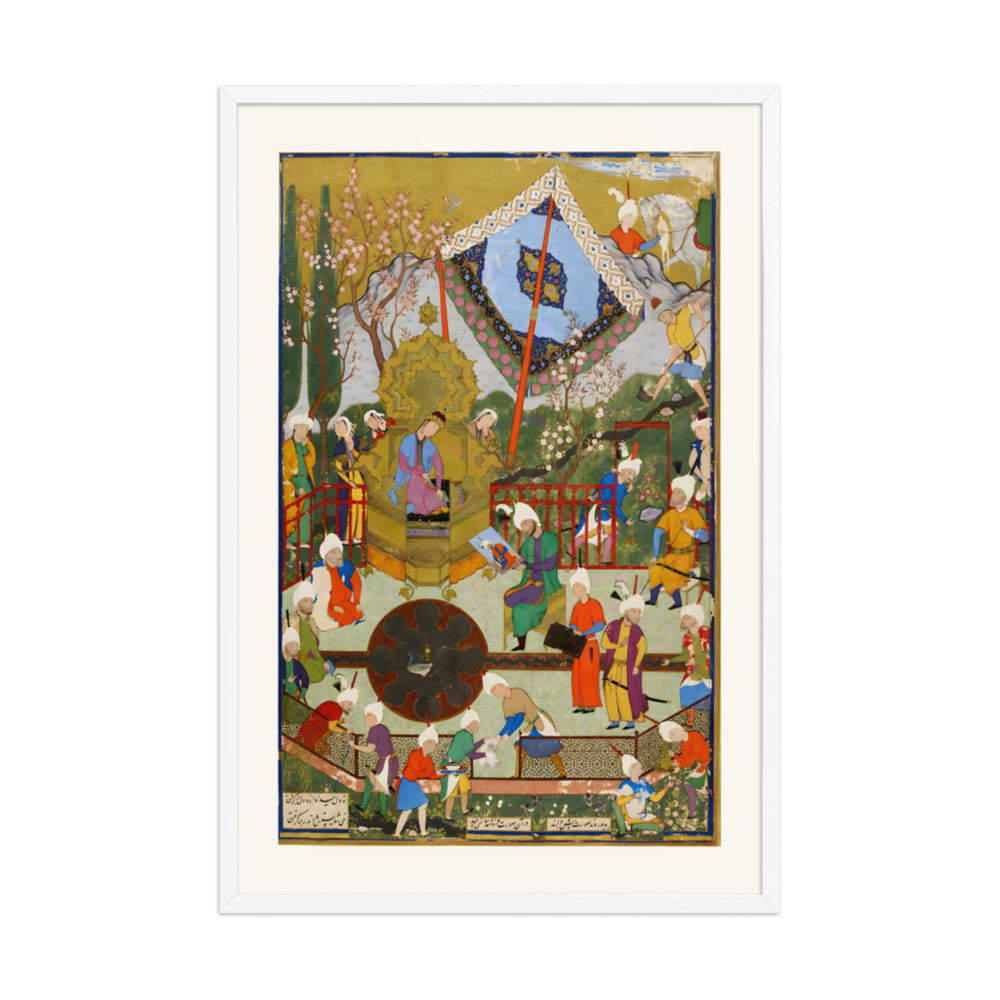 Shirin Sees the Portrait of Khusraw | Restored Persian Miniature — view 9