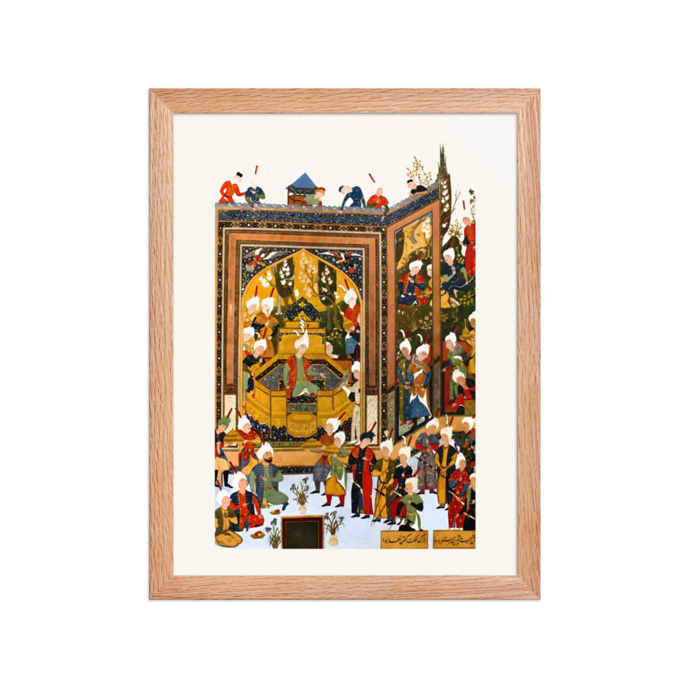 The Enthronement of Khusraw | Restored Persian Miniature — view 4