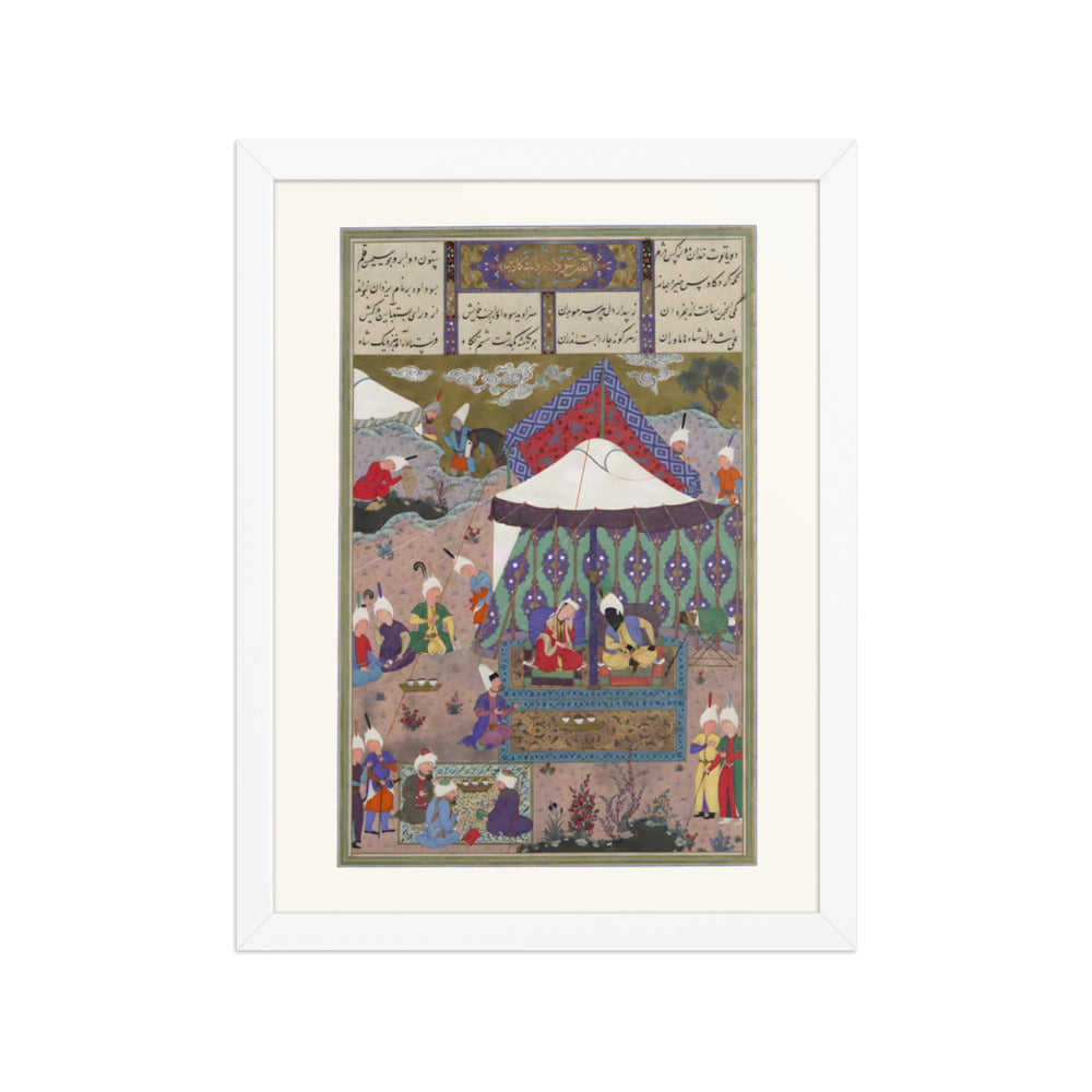 The Marriage of Sudaba and Kai Kavus, Attributed to Mir Musavvir | Restored Persian Miniature — view 7