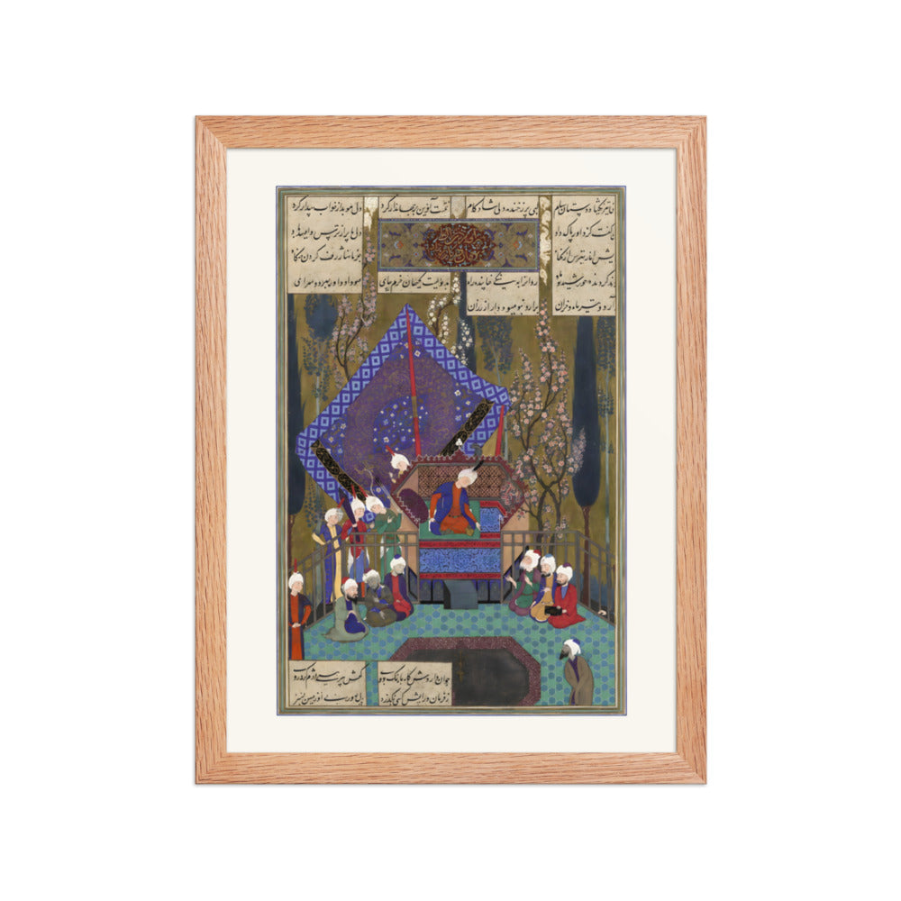 Zal Consults the Magi, Attributed to Sultan Muhammad | Restored Persian Miniature — view 4