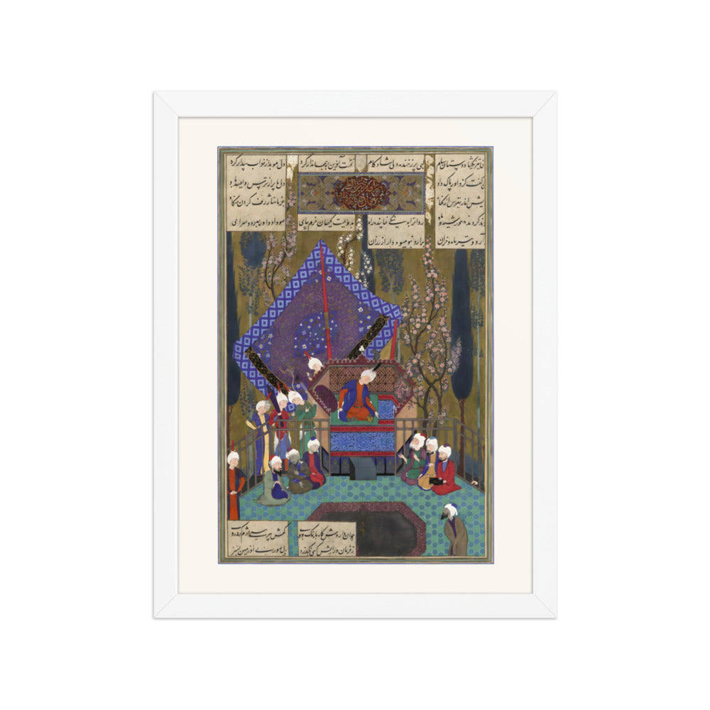 Zal Consults the Magi, Attributed to Sultan Muhammad | Restored Persian Miniature — view 7