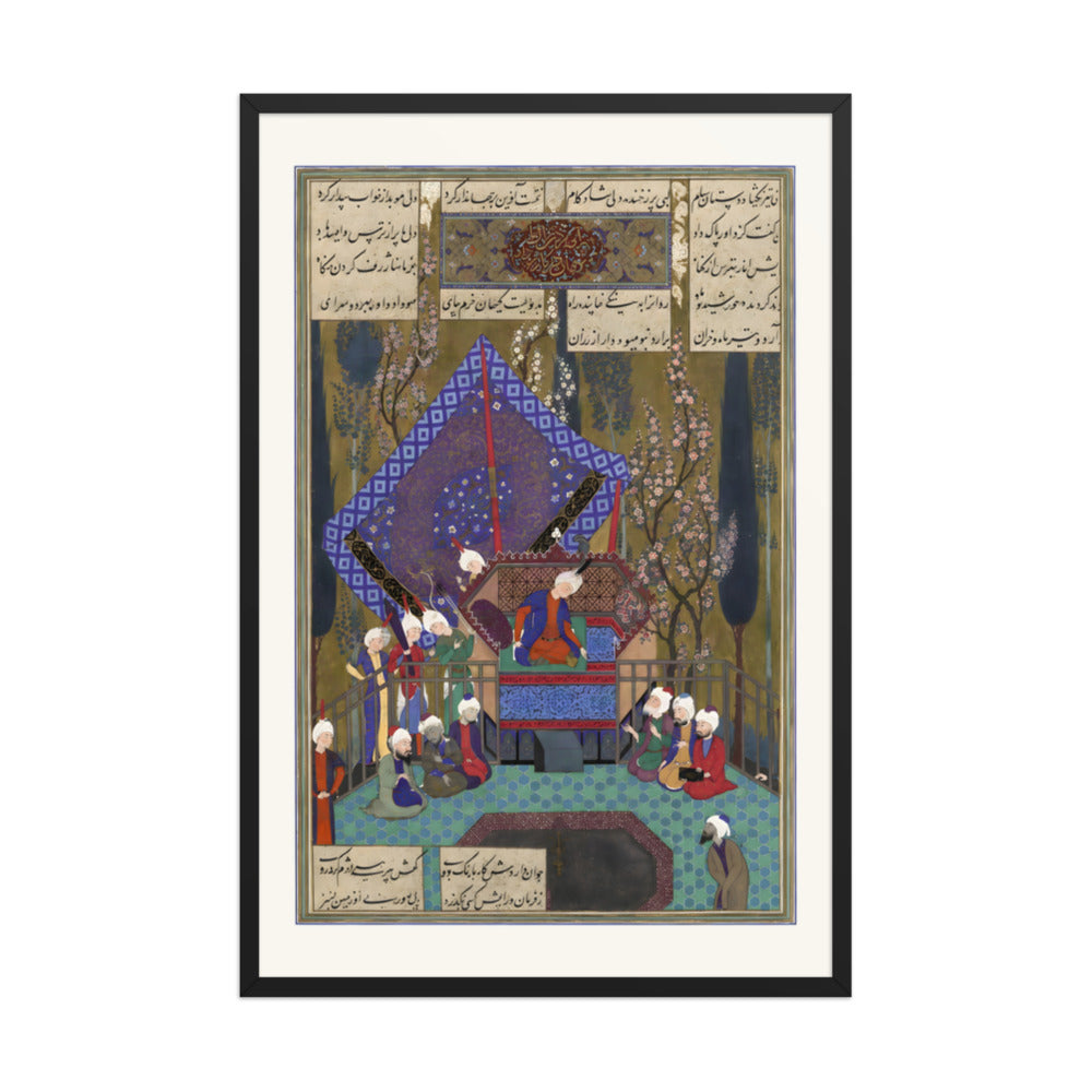 Zal Consults the Magi, Attributed to Sultan Muhammad | Restored Persian Miniature — view 3