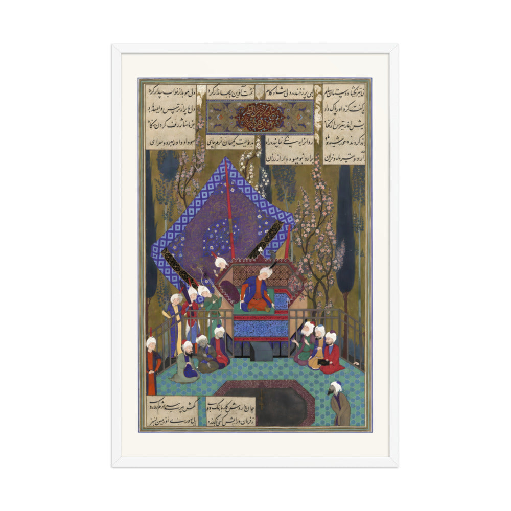 Zal Consults the Magi, Attributed to Sultan Muhammad | Restored Persian Miniature — view 9