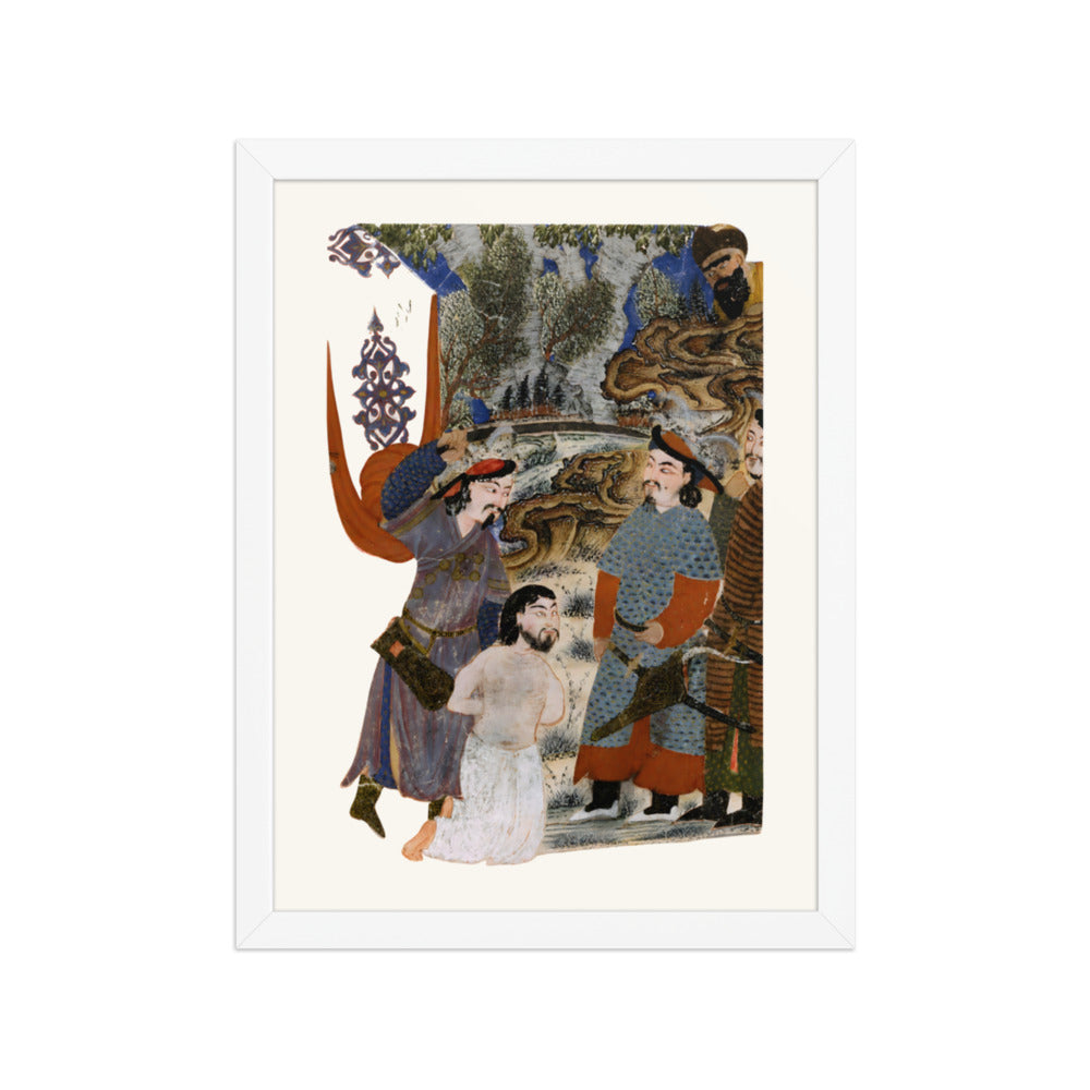 Afrasiyab Killing Naudar (Detail) | Restored Persian Miniature — view 7