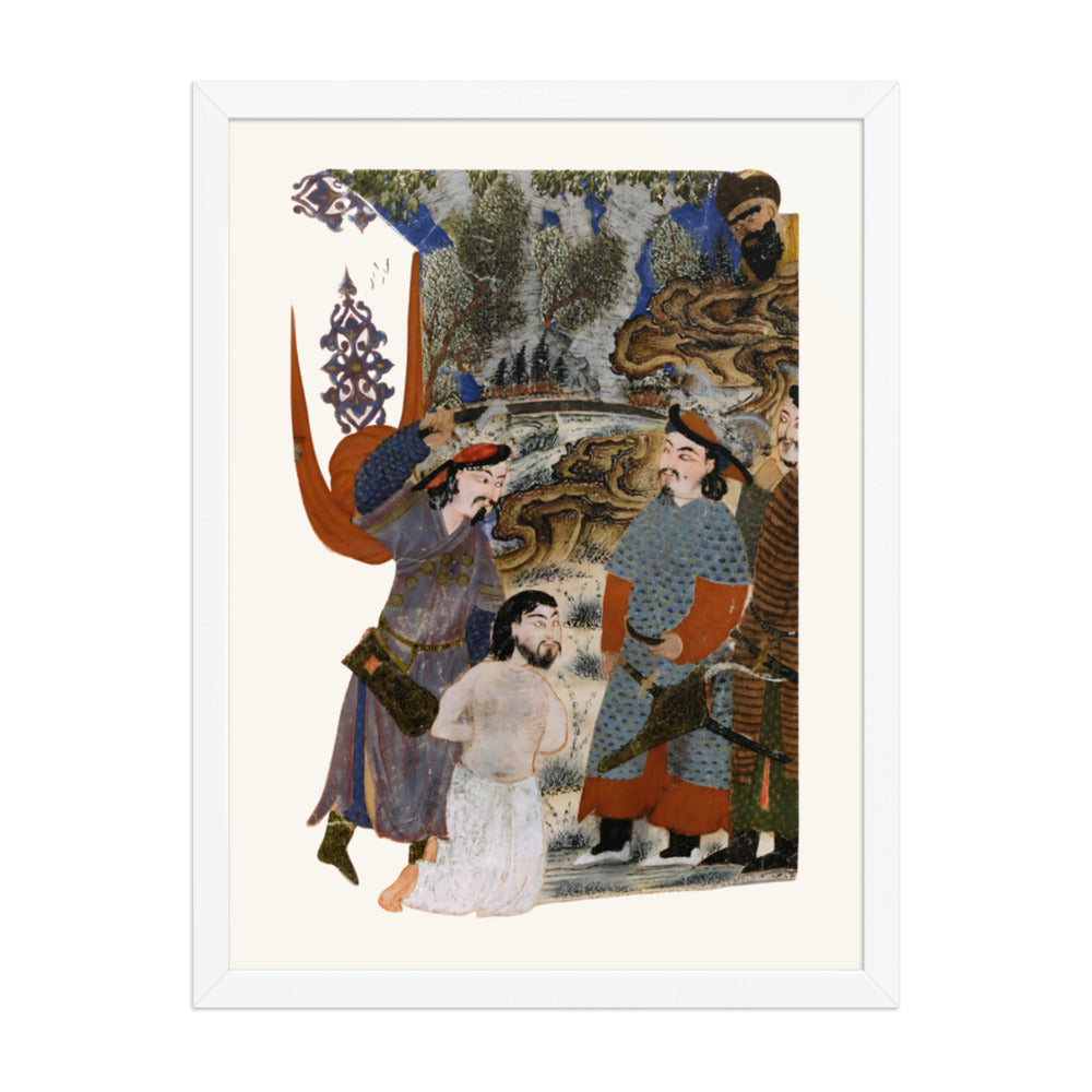 Afrasiyab Killing Naudar (Detail) | Restored Persian Miniature — view 8