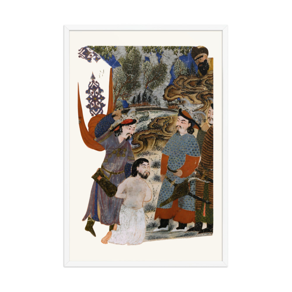 Afrasiyab Killing Naudar (Detail) | Restored Persian Miniature — view 9