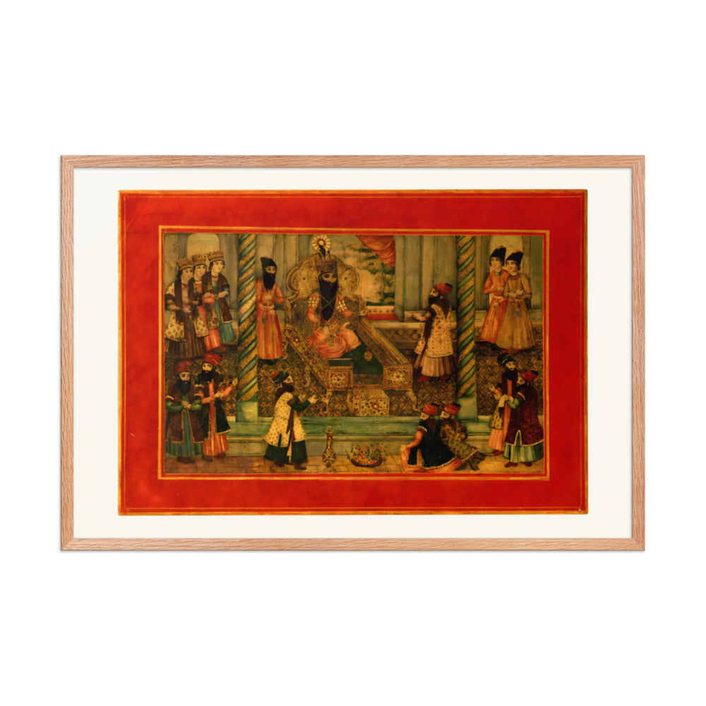 A Royal Audience in a Palace Interior | Restored Qajar Painting — view 6