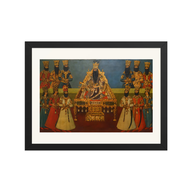The Court of Fath-Ali Shah | Restored Qajar Painting