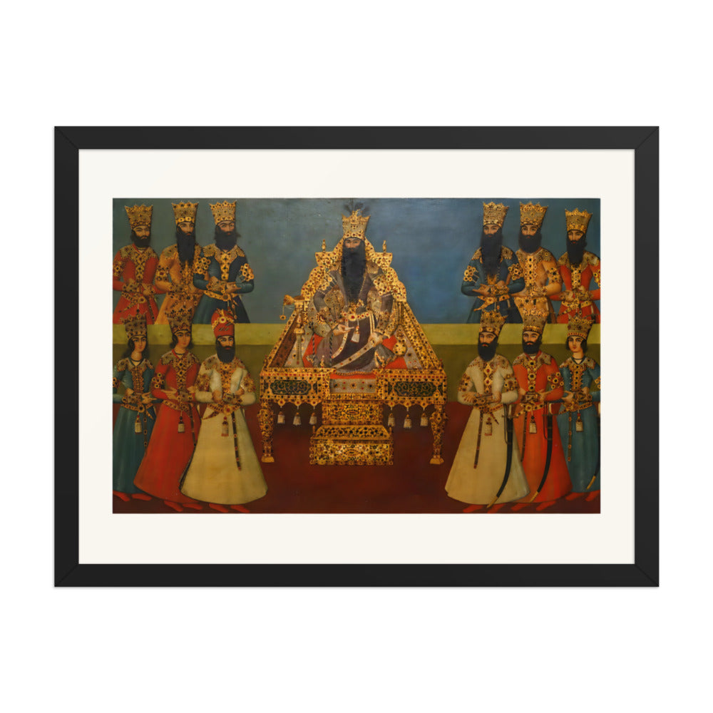 The Court of Fath-Ali Shah | Restored Qajar Painting — view 2