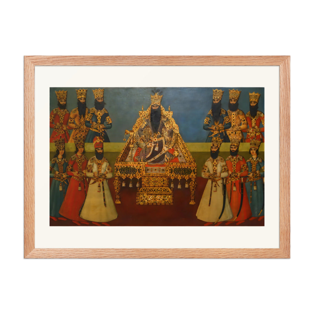 The Court of Fath-Ali Shah | Restored Qajar Painting — view 5