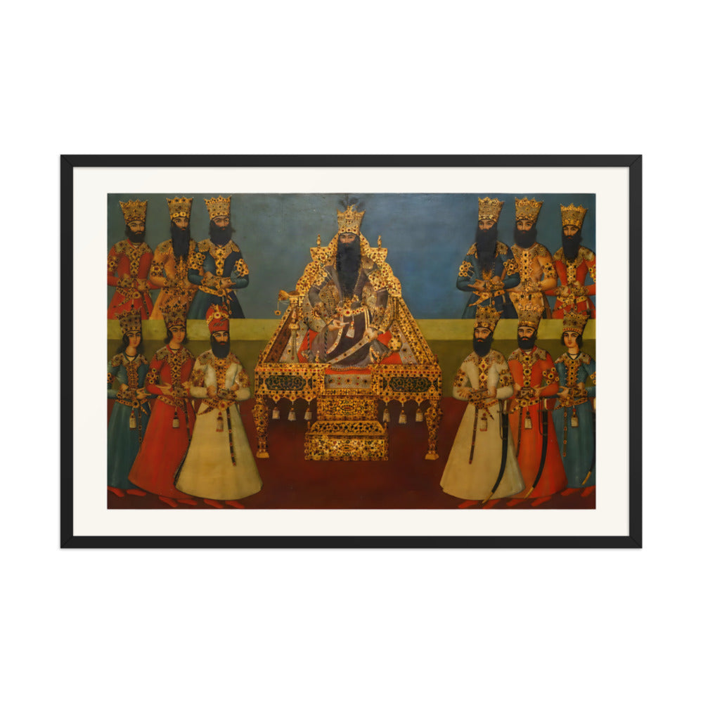 The Court of Fath-Ali Shah | Restored Qajar Painting — view 3