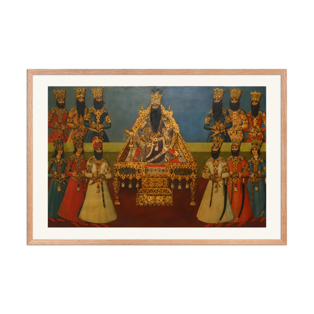 The Court of Fath-Ali Shah | Restored Qajar Painting — view 6