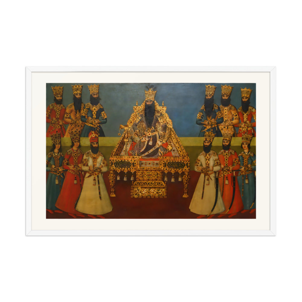 The Court of Fath-Ali Shah | Restored Qajar Painting — view 9