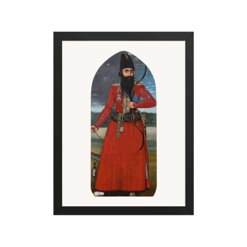 Portrait of the Crown Prince Abbas Mirza | Restored Qajar Painting