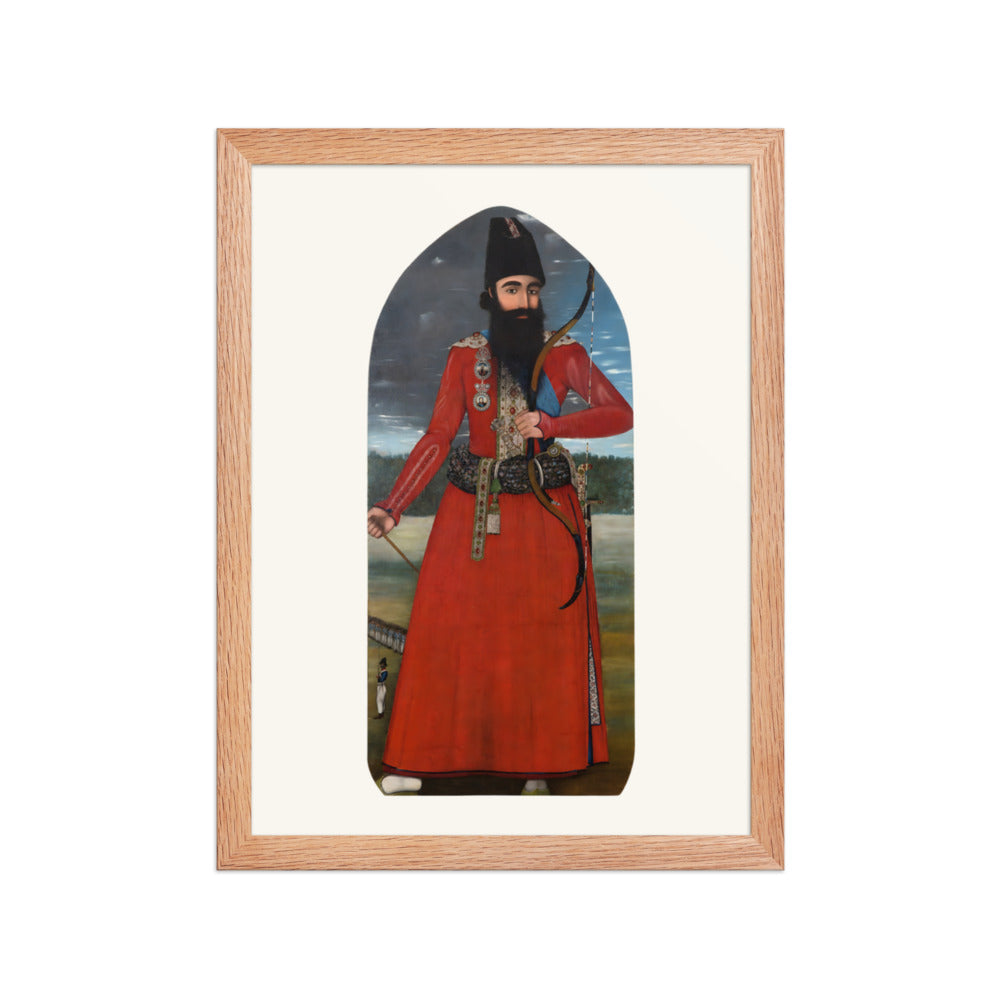 Portrait of the Crown Prince Abbas Mirza | Restored Qajar Painting — view 4