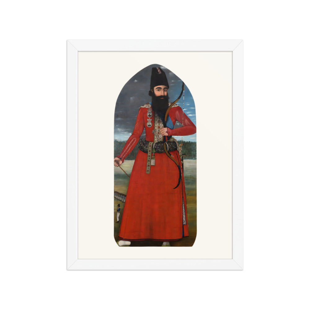 Portrait of the Crown Prince Abbas Mirza | Restored Qajar Painting — view 7