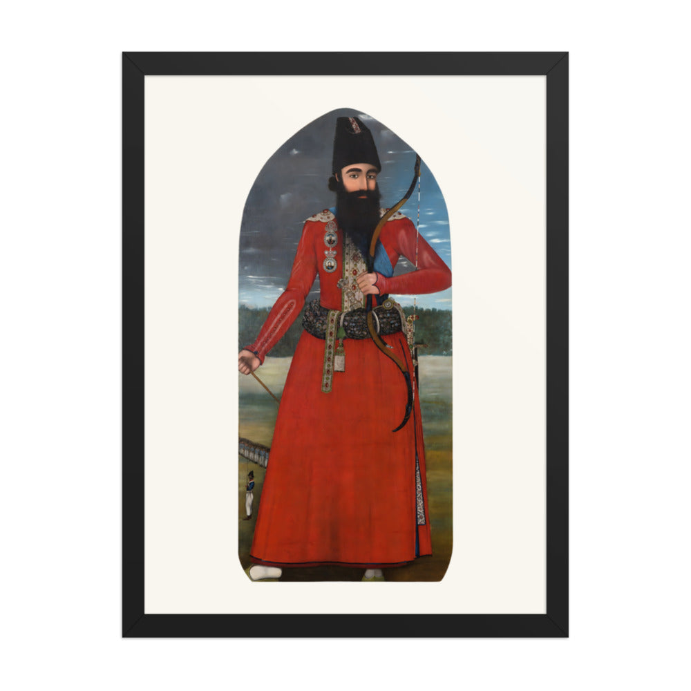 Portrait of the Crown Prince Abbas Mirza | Restored Qajar Painting — view 2