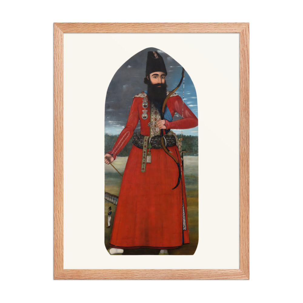 Portrait of the Crown Prince Abbas Mirza | Restored Qajar Painting — view 5