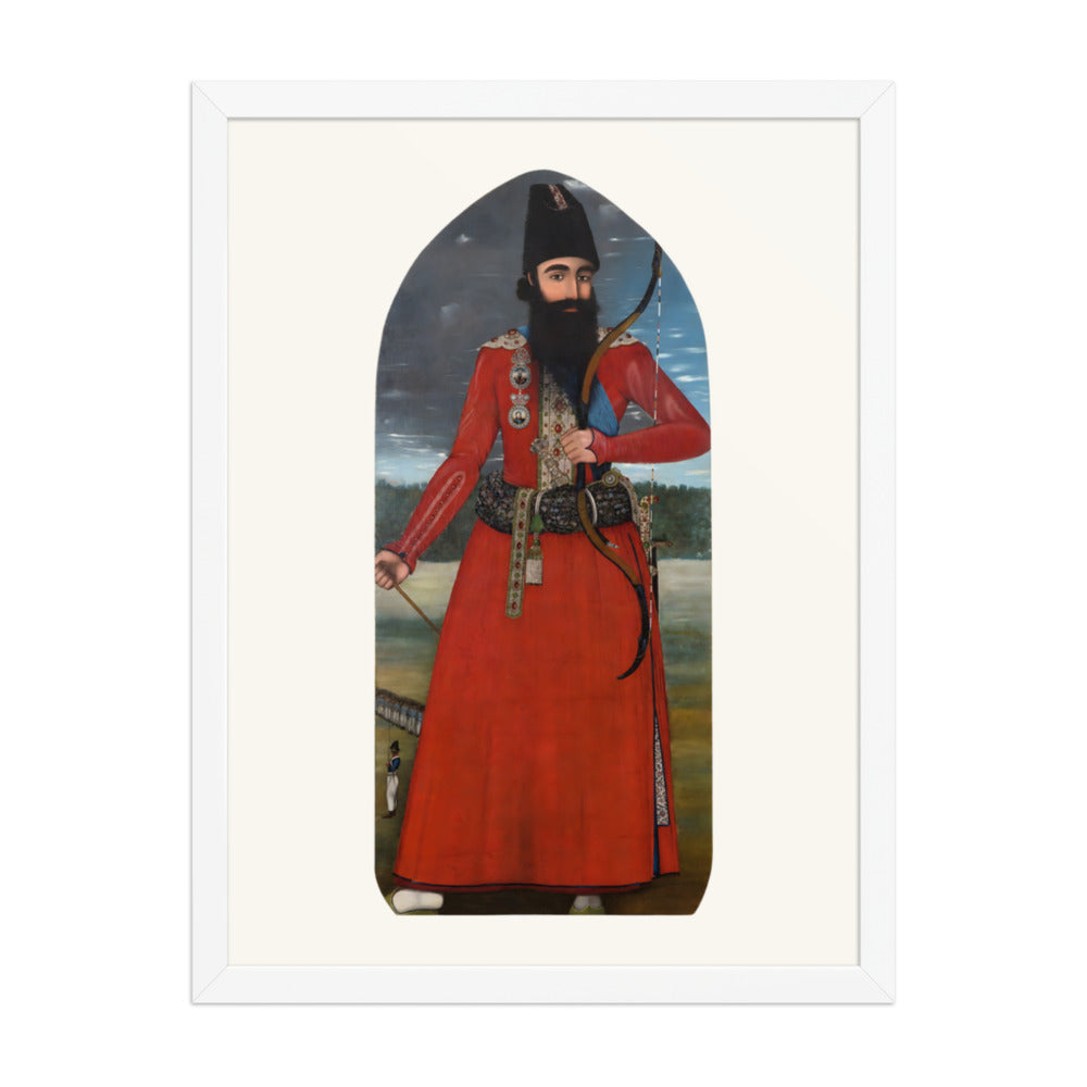 Portrait of the Crown Prince Abbas Mirza | Restored Qajar Painting — view 8