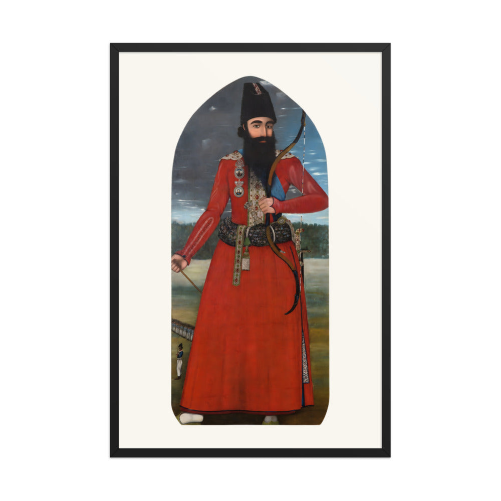 Portrait of the Crown Prince Abbas Mirza | Restored Qajar Painting — view 3