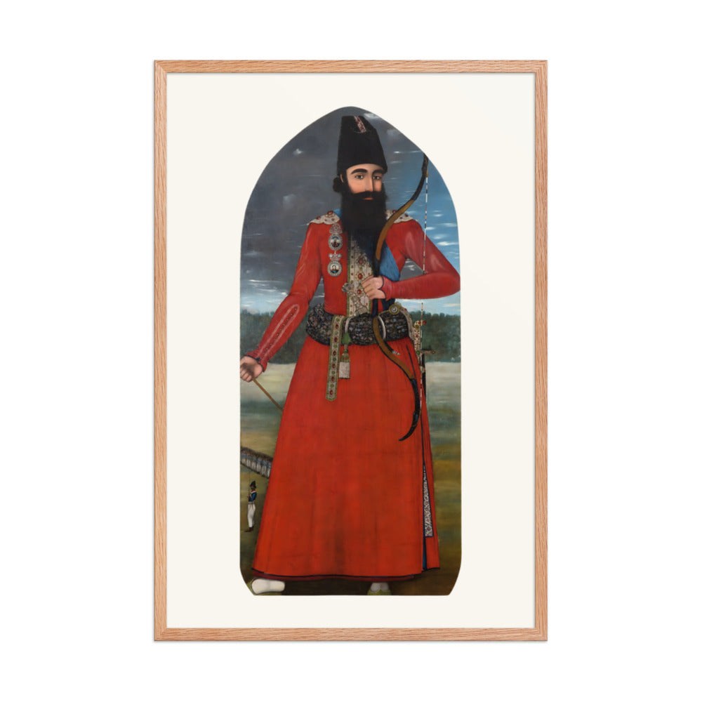 Portrait of the Crown Prince Abbas Mirza | Restored Qajar Painting — view 6
