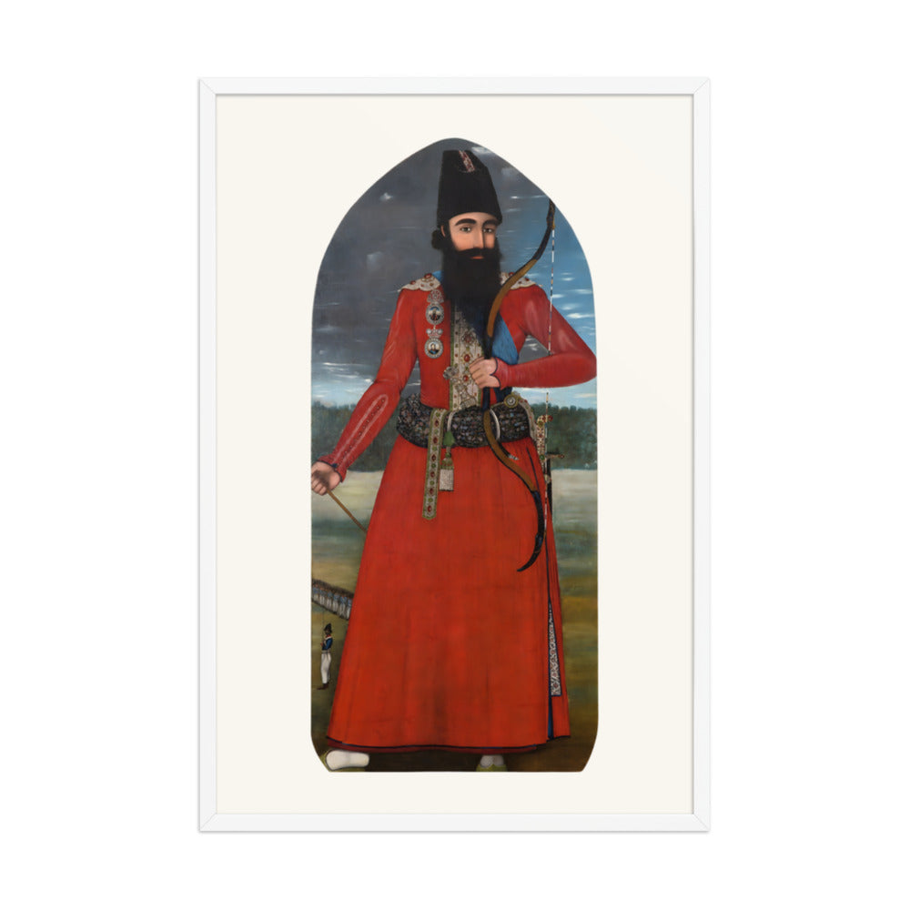 Portrait of the Crown Prince Abbas Mirza | Restored Qajar Painting — view 9