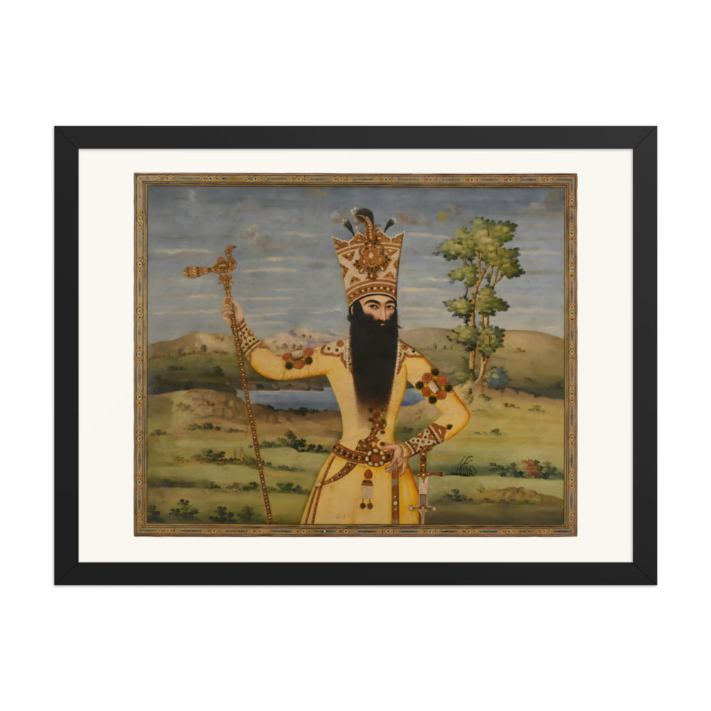 Portrait of Fath-Ali Shah Qajar, 1811 | Restored Qajar Painting — view 2