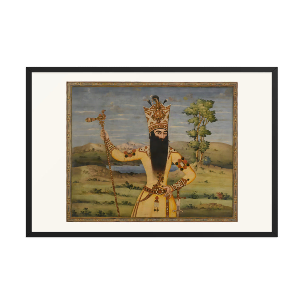 Portrait of Fath-Ali Shah Qajar, 1811 | Restored Qajar Painting — view 3