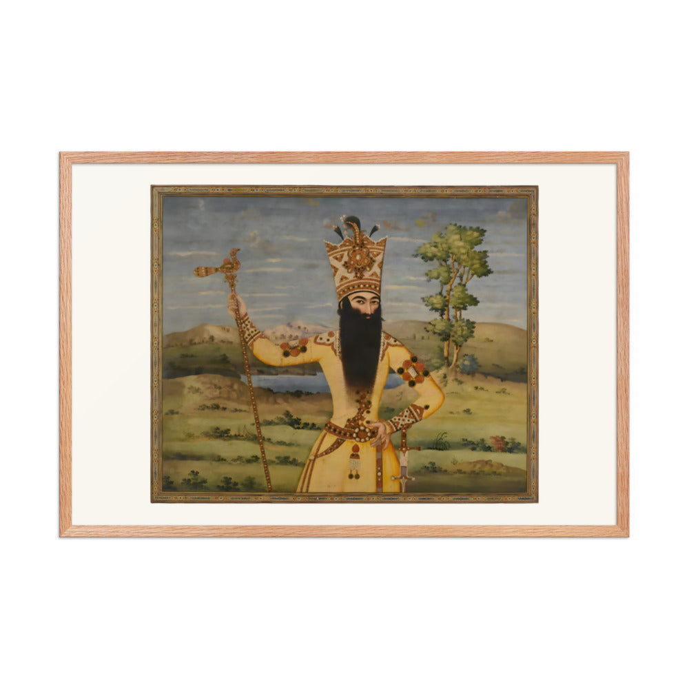 Portrait of Fath-Ali Shah Qajar, 1811 | Restored Qajar Painting — view 6