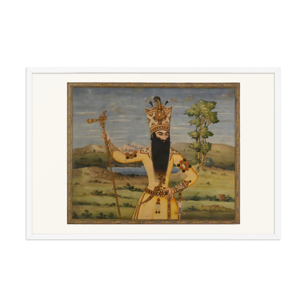 Portrait of Fath-Ali Shah Qajar, 1811 | Restored Qajar Painting — view 9