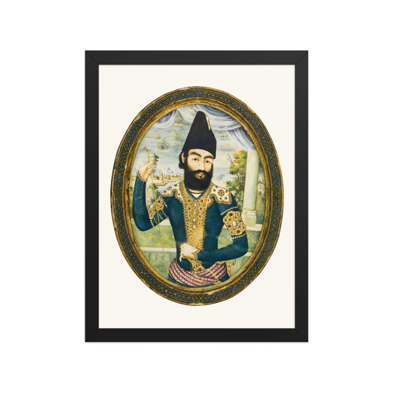 Portrait of Bahman Mirza, Tehran, 1835 | Restored Qajar Painting