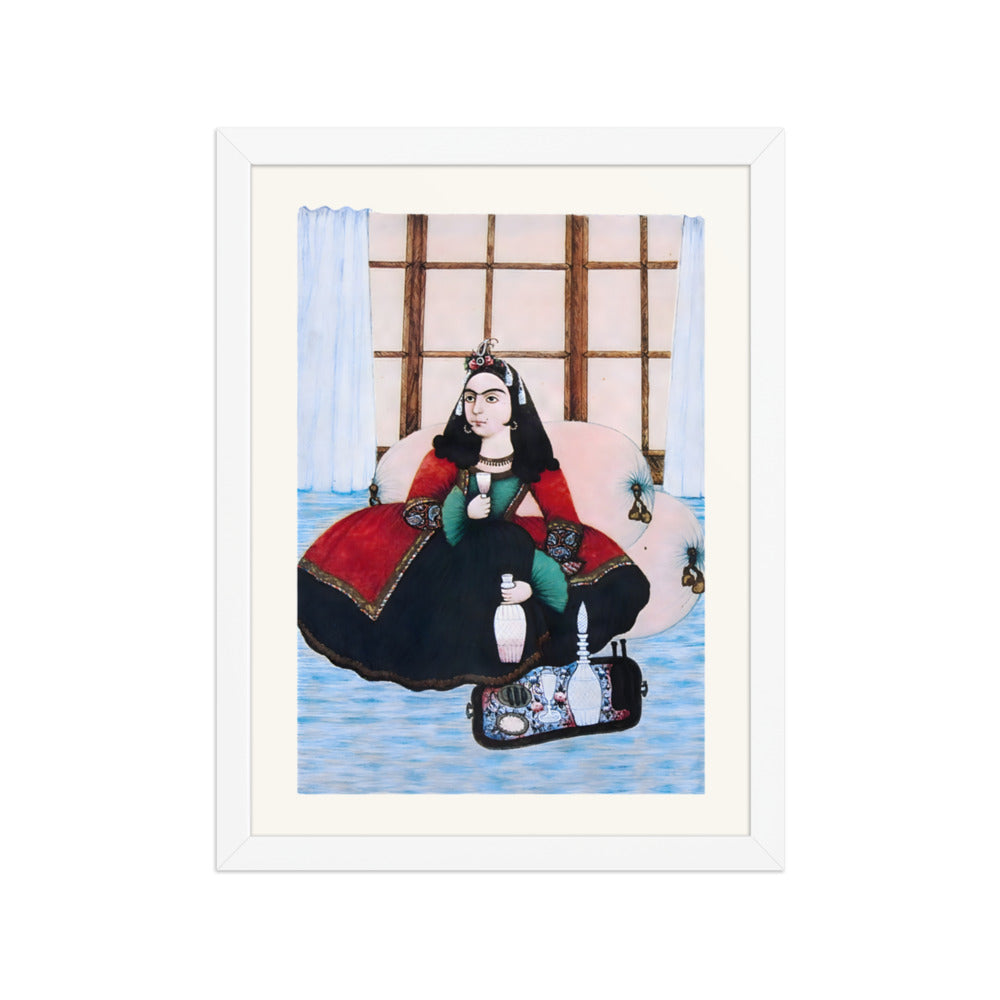 A Noblewoman by Muhammad Hasan Afshar | Restored Qajar Painting — view 7