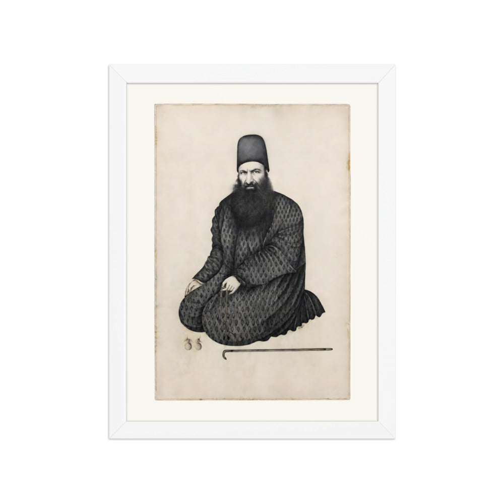 Portrait of Rukn al-Mulk of Isfahan | Restored Qajar Painting — view 7