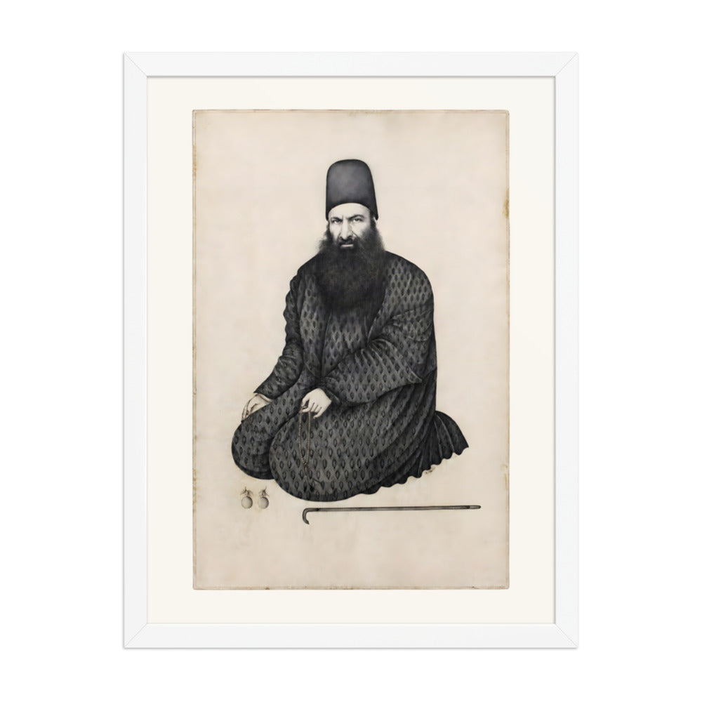 Portrait of Rukn al-Mulk of Isfahan | Restored Qajar Painting — view 8
