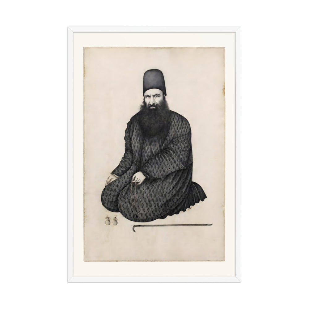 Portrait of Rukn al-Mulk of Isfahan | Restored Qajar Painting — view 9