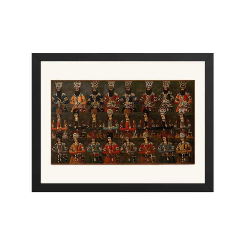 The Sons and Grandsons of Fath-Ali Shah | Restored Qajar Painting