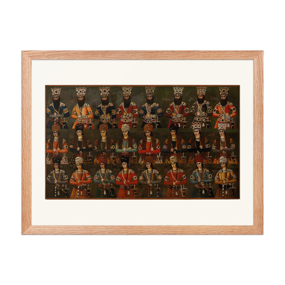 The Sons and Grandsons of Fath-Ali Shah | Restored Qajar Painting — view 5