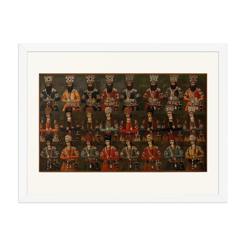 The Sons and Grandsons of Fath-Ali Shah | Restored Qajar Painting — view 8