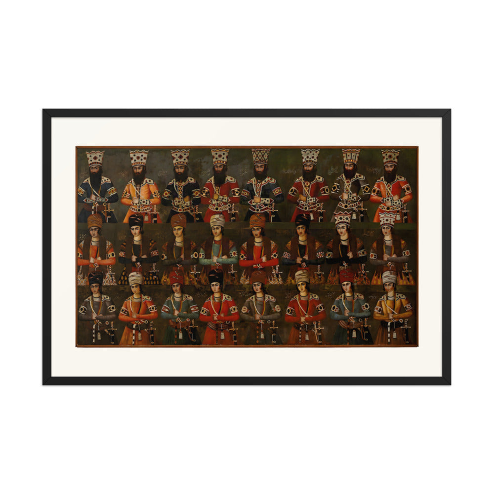 The Sons and Grandsons of Fath-Ali Shah | Restored Qajar Painting — view 3