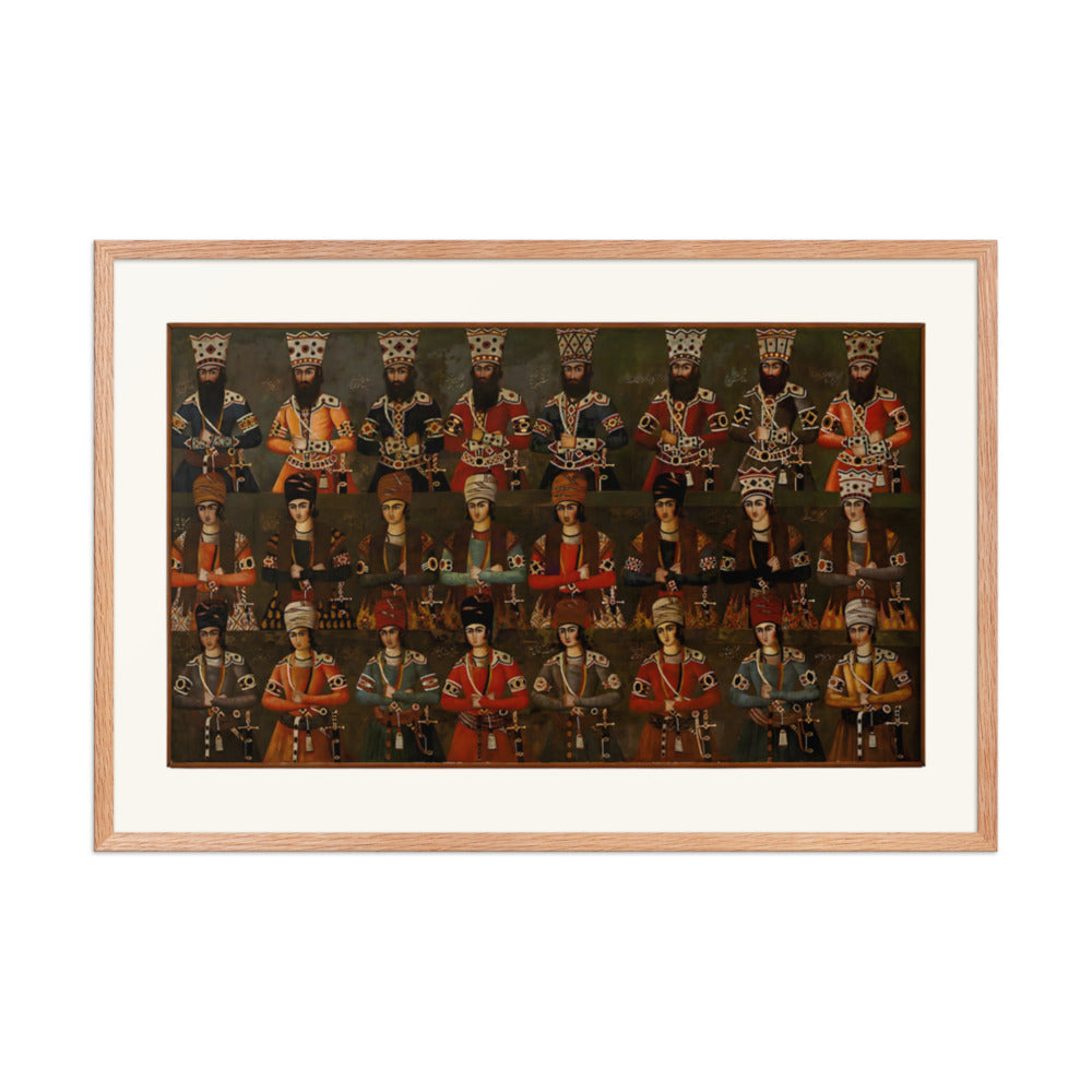 The Sons and Grandsons of Fath-Ali Shah | Restored Qajar Painting — view 6