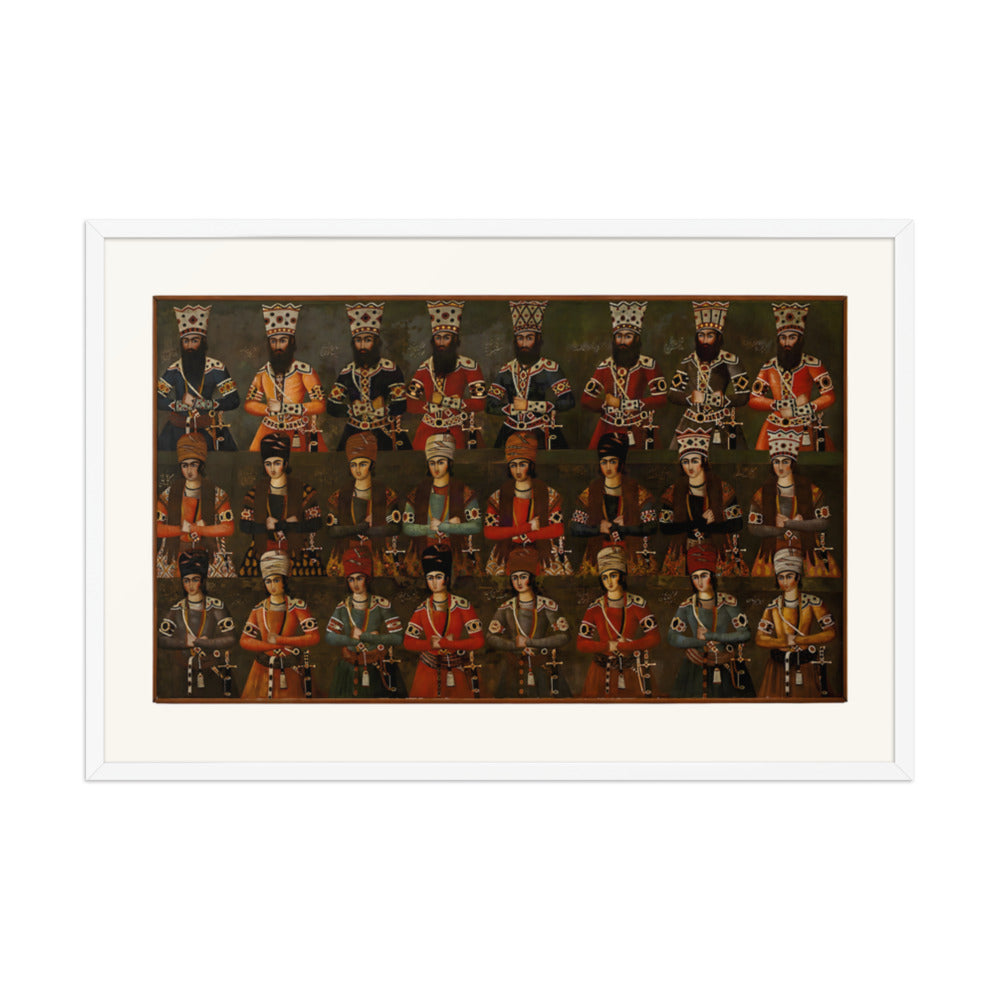 The Sons and Grandsons of Fath-Ali Shah | Restored Qajar Painting — view 9