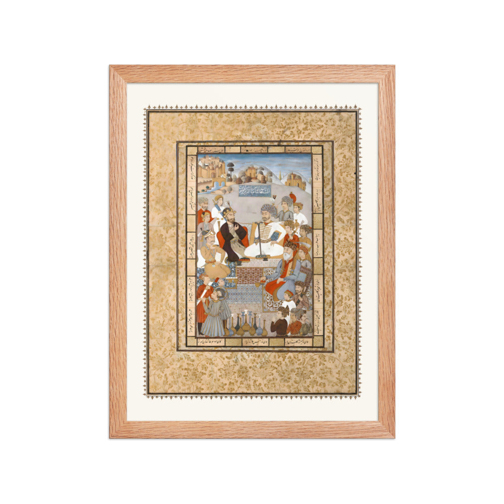 A Ruler Receives an Ambassador | Restored Qajar Painting — view 4
