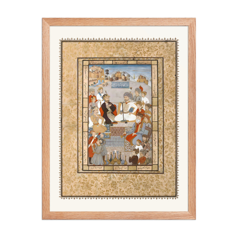 A Ruler Receives an Ambassador | Restored Qajar Painting — view 5