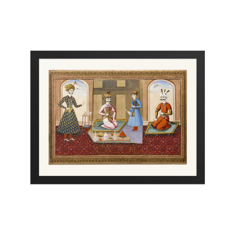 Shah Abbas in Audience | Restored Qajar Painting