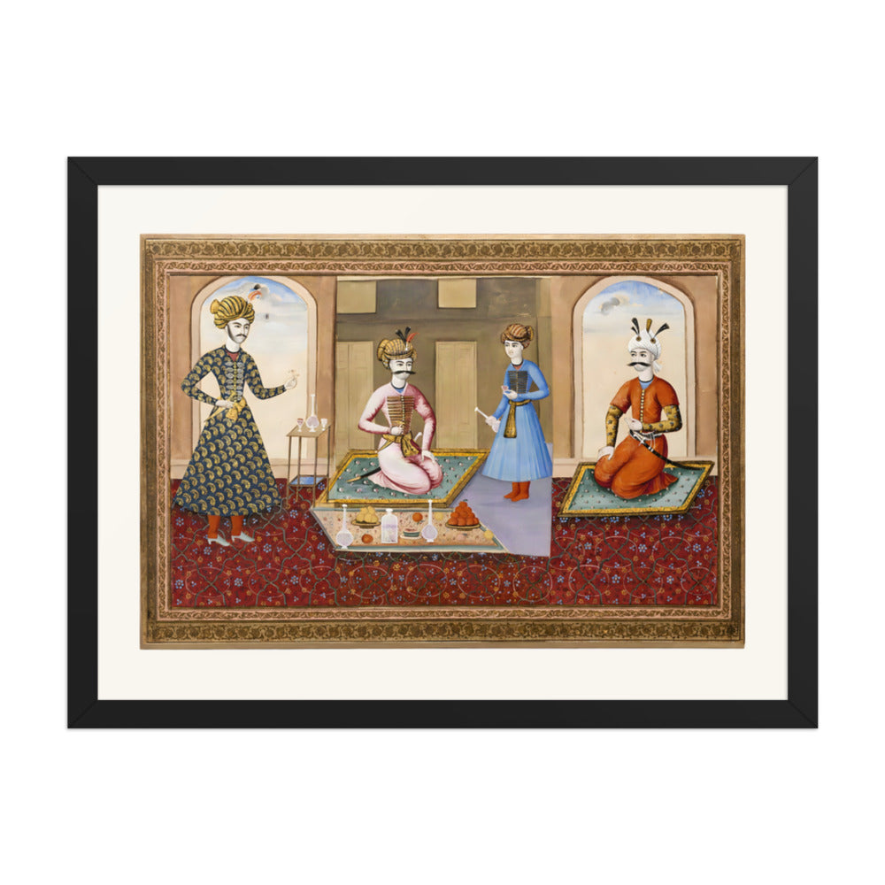 Shah Abbas in Audience | Restored Qajar Painting — view 2