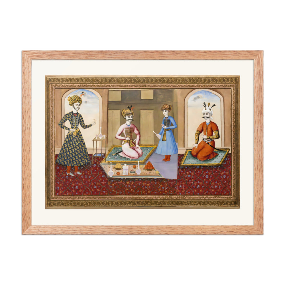Shah Abbas in Audience | Restored Qajar Painting — view 5