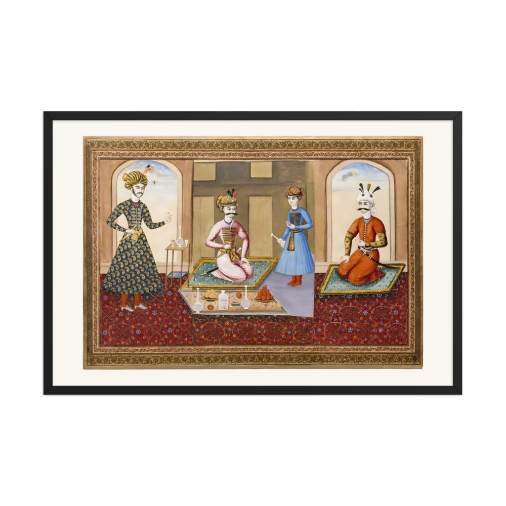 Shah Abbas in Audience | Restored Qajar Painting — view 3
