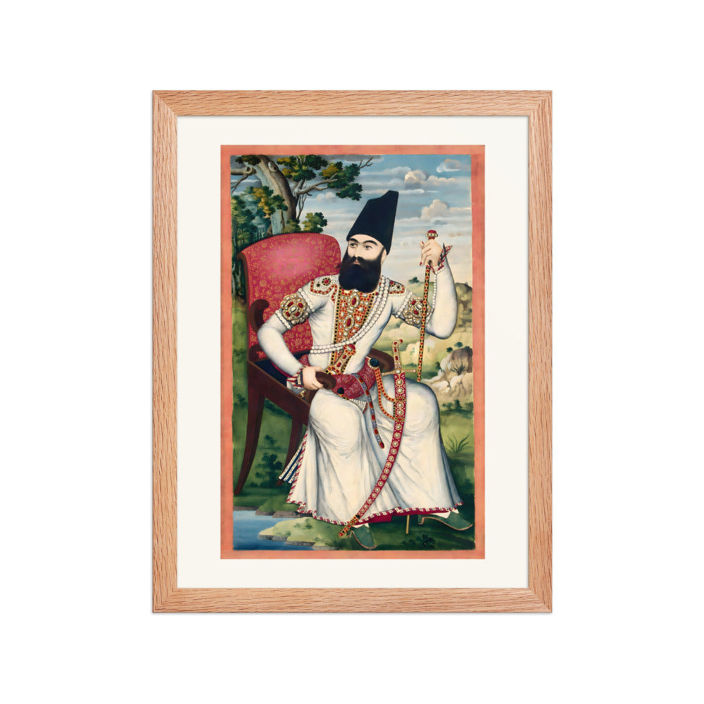 Portrait of Abbas Mirza | Restored Qajar Painting — view 4