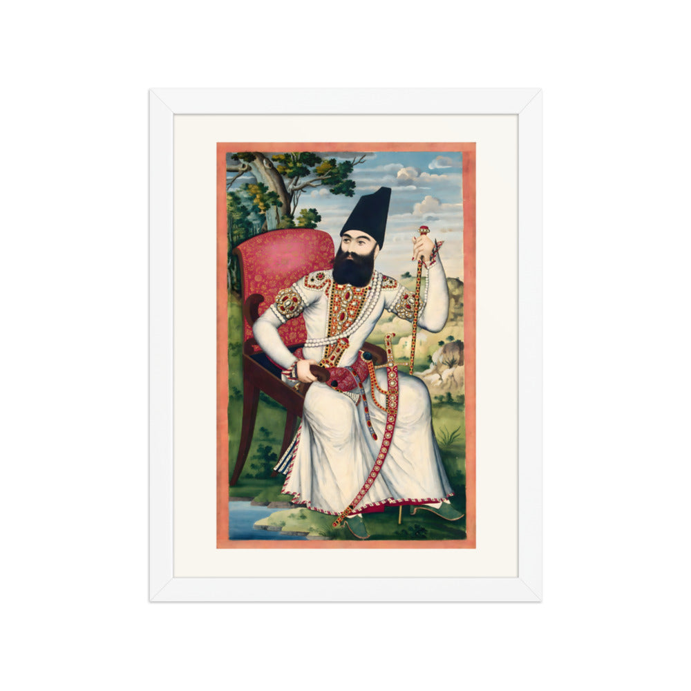 Portrait of Abbas Mirza | Restored Qajar Painting — view 7