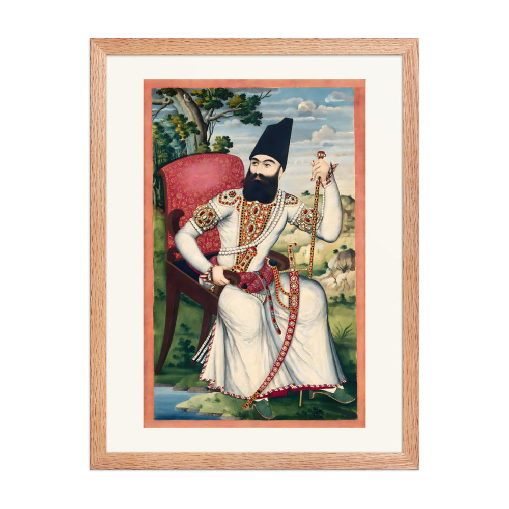 Portrait of Abbas Mirza | Restored Qajar Painting — view 5
